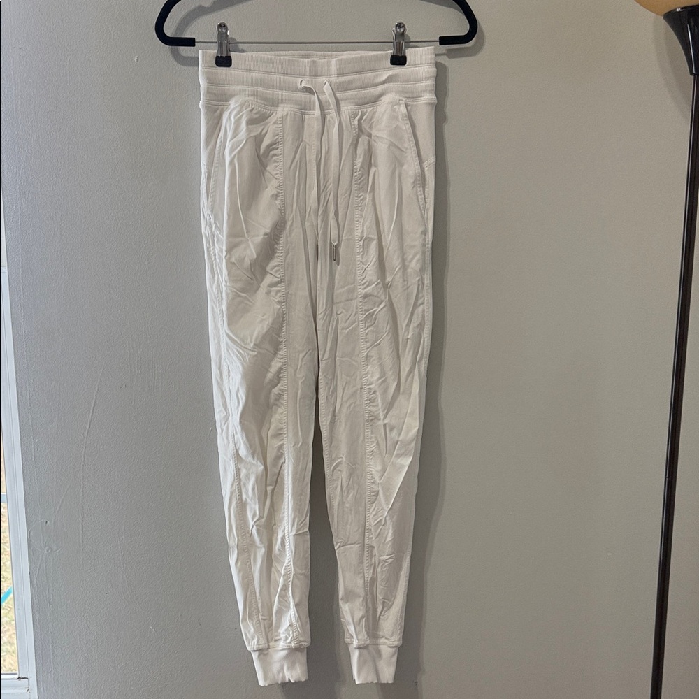 Luluemon Dance Studio Joggers White Size 4